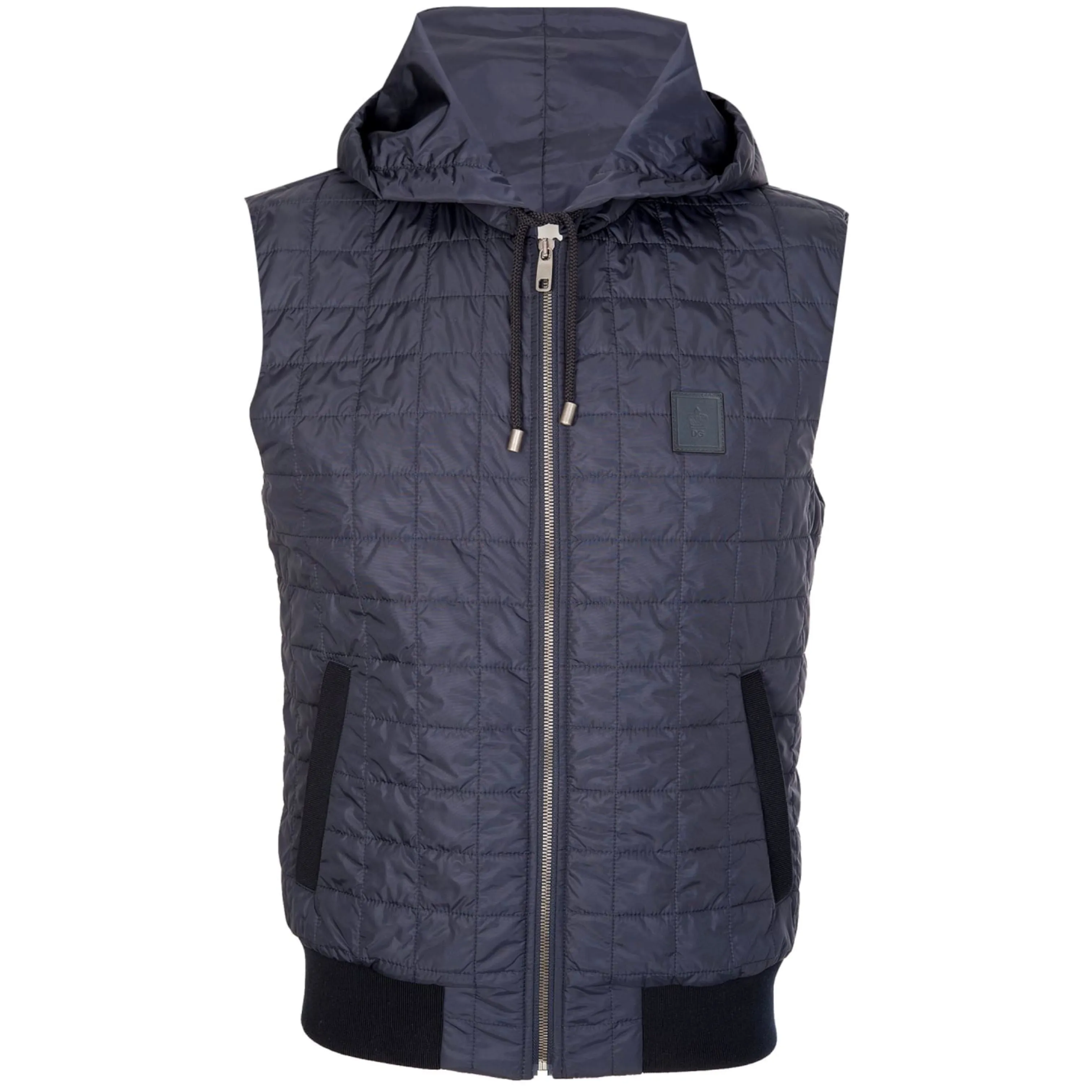 Dolce & Gabbana Navy Hooded Gilet