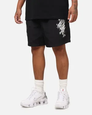 Ed Hardy Tribal Dragon Shorts Black