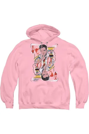 Elvis Presley King Of Hearts Adult Pull Over Hoodie