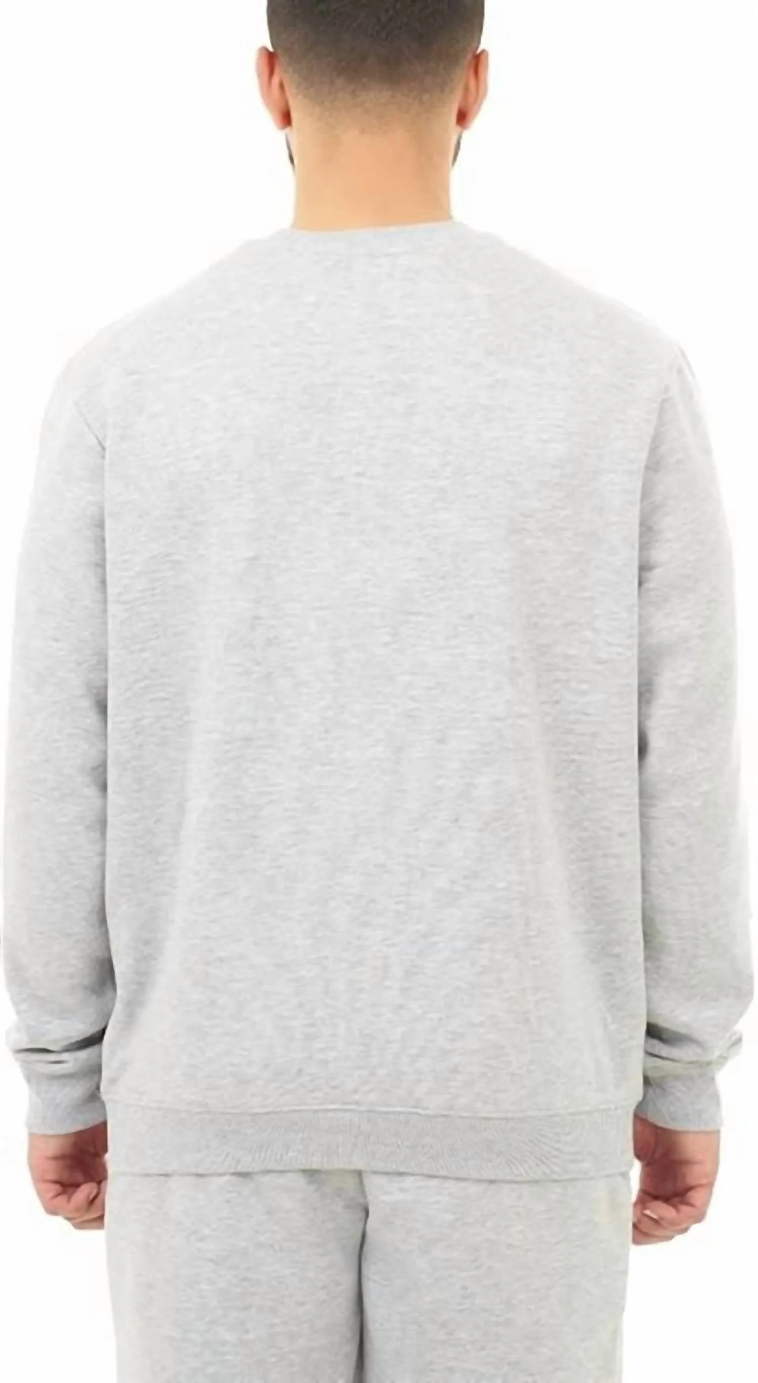 French Terry Crewneck Sweatshirt In Cream Heather