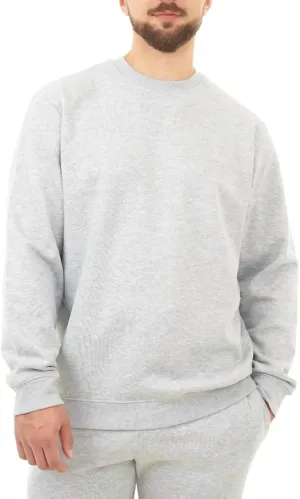 French Terry Crewneck Sweatshirt In Cream Heather
