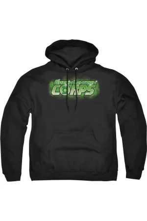 Green Lantern Gl Corps Title Adult Pull Over Hoodie / Hooded Sweatshirt