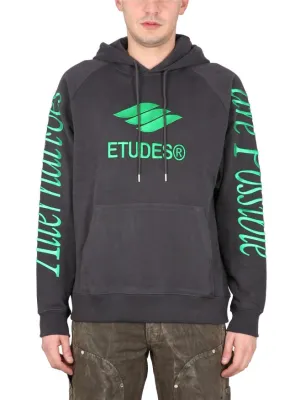 Grey Logo Embroidered Sweatshirt