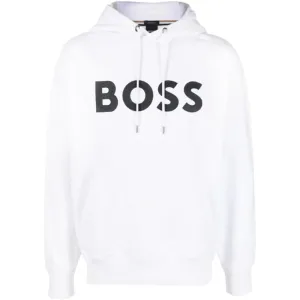 Hugo Boss Men's Sullivan 16 Hoodie Sweatshirt, White