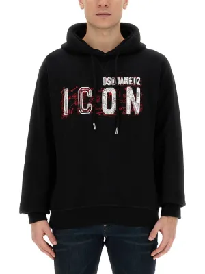 Icon" Scribble Cool Fit Sweatshirt