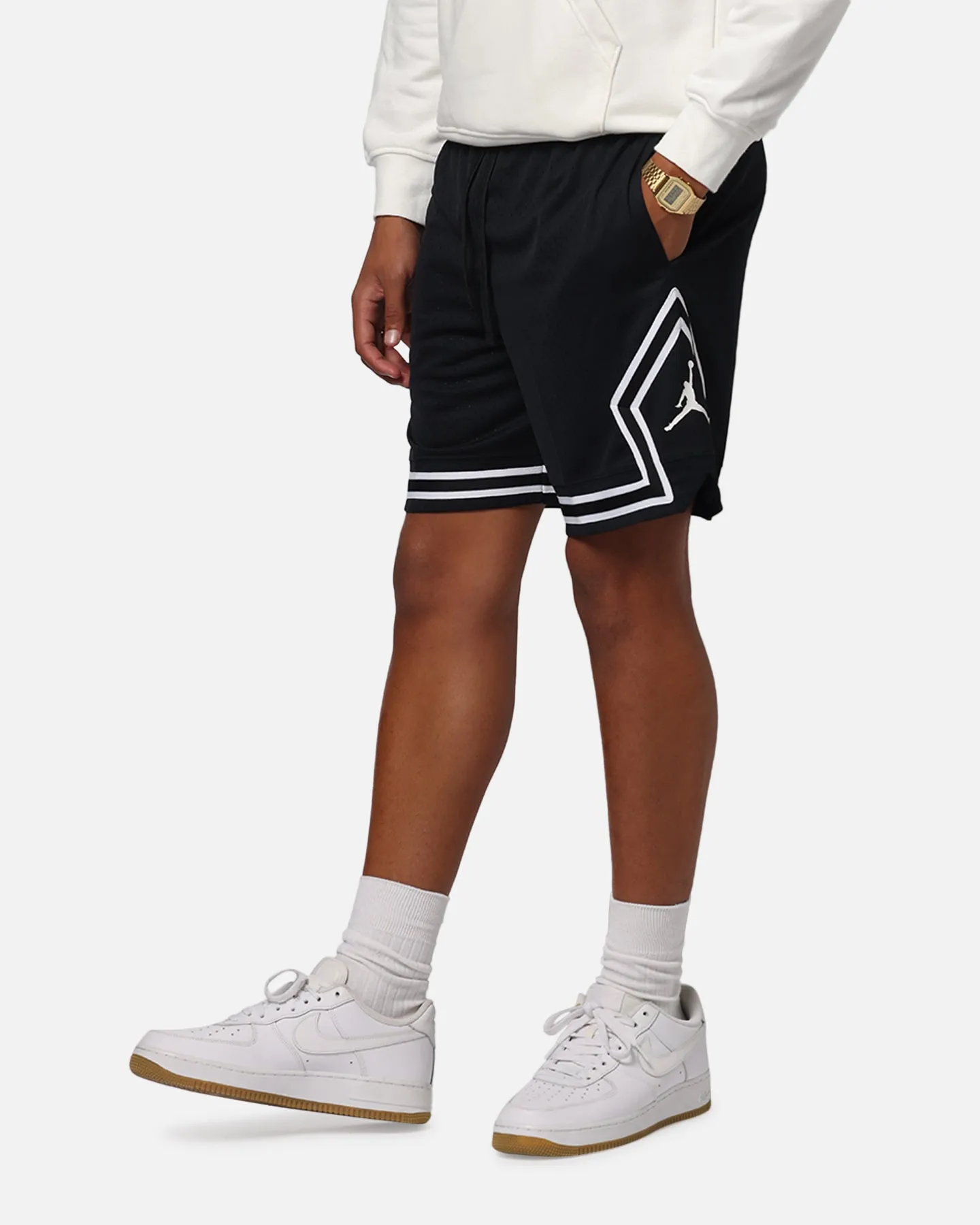 Jordan Dri-FIT Sport Diamond Shorts Black/White/White