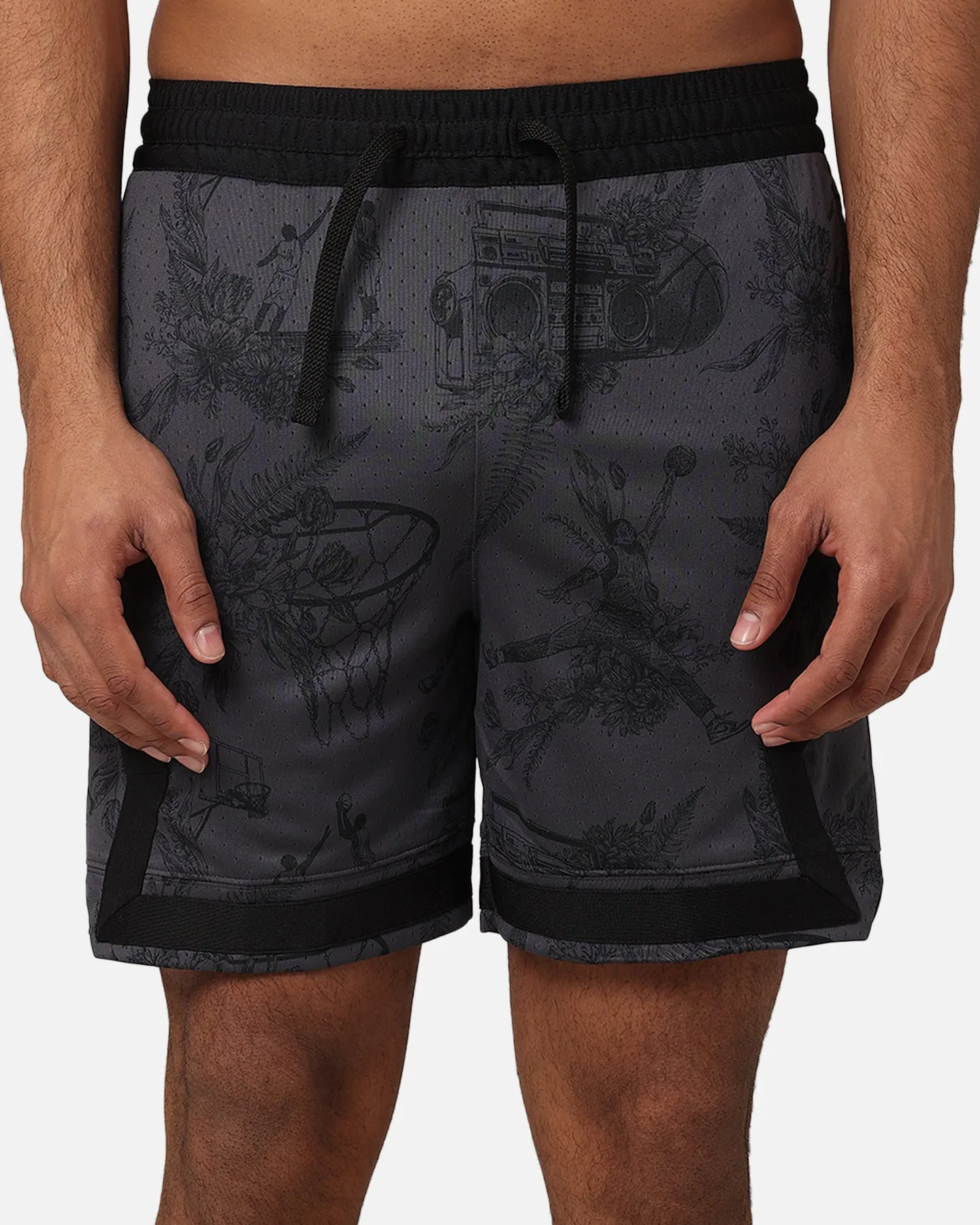 Jordan DRI-Fit Sport Printed Diamond Shorts Black/Dark Shadow