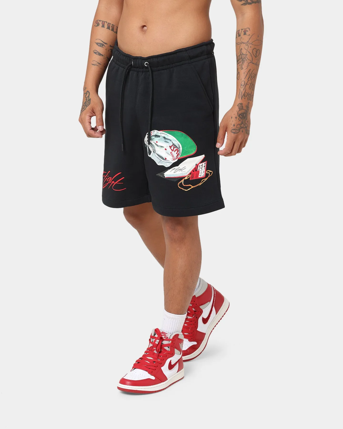 Jordan Flight Artist Series Fleece Shorts Black/Sail