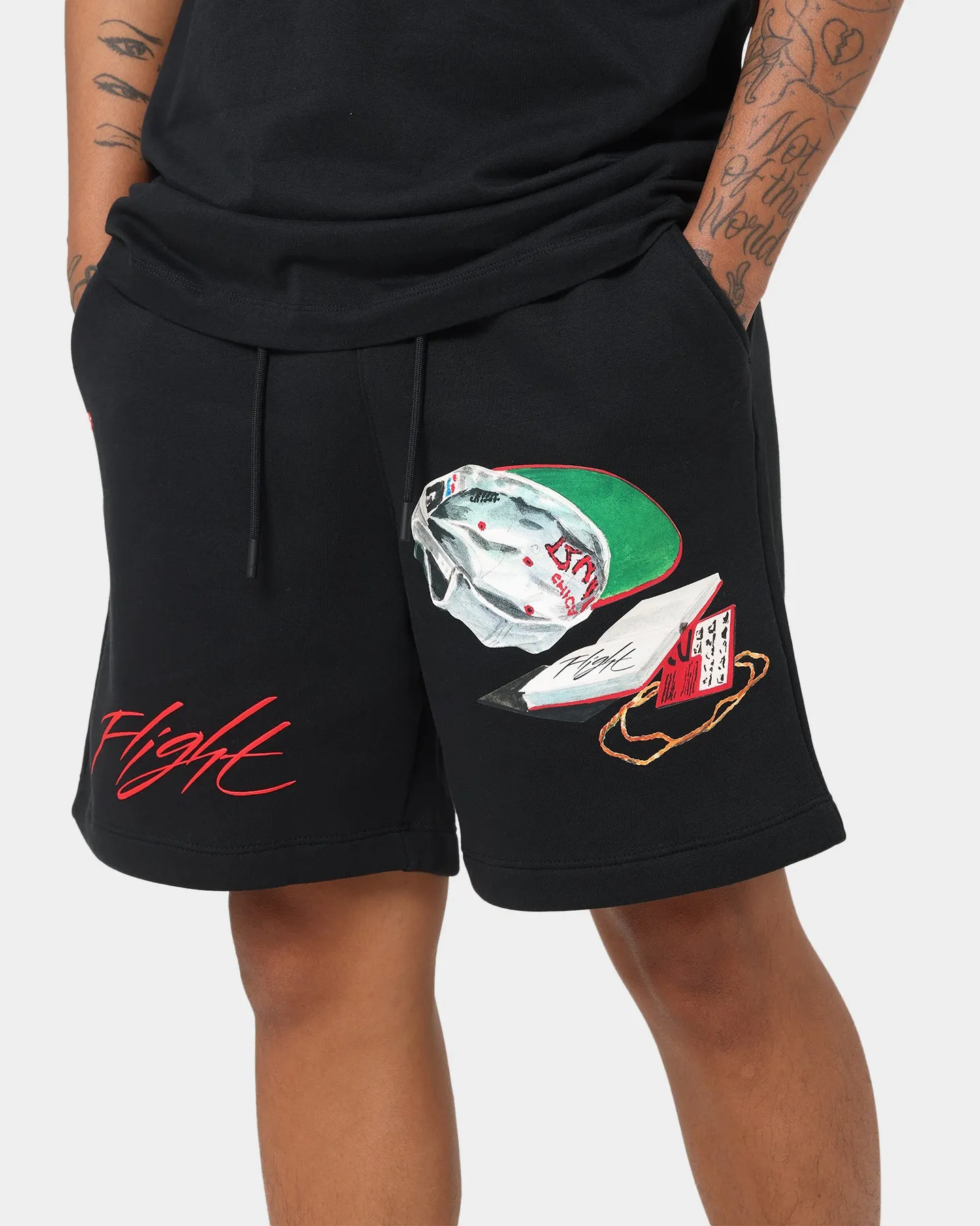 Jordan Flight Artist Series Fleece Shorts Black/Sail