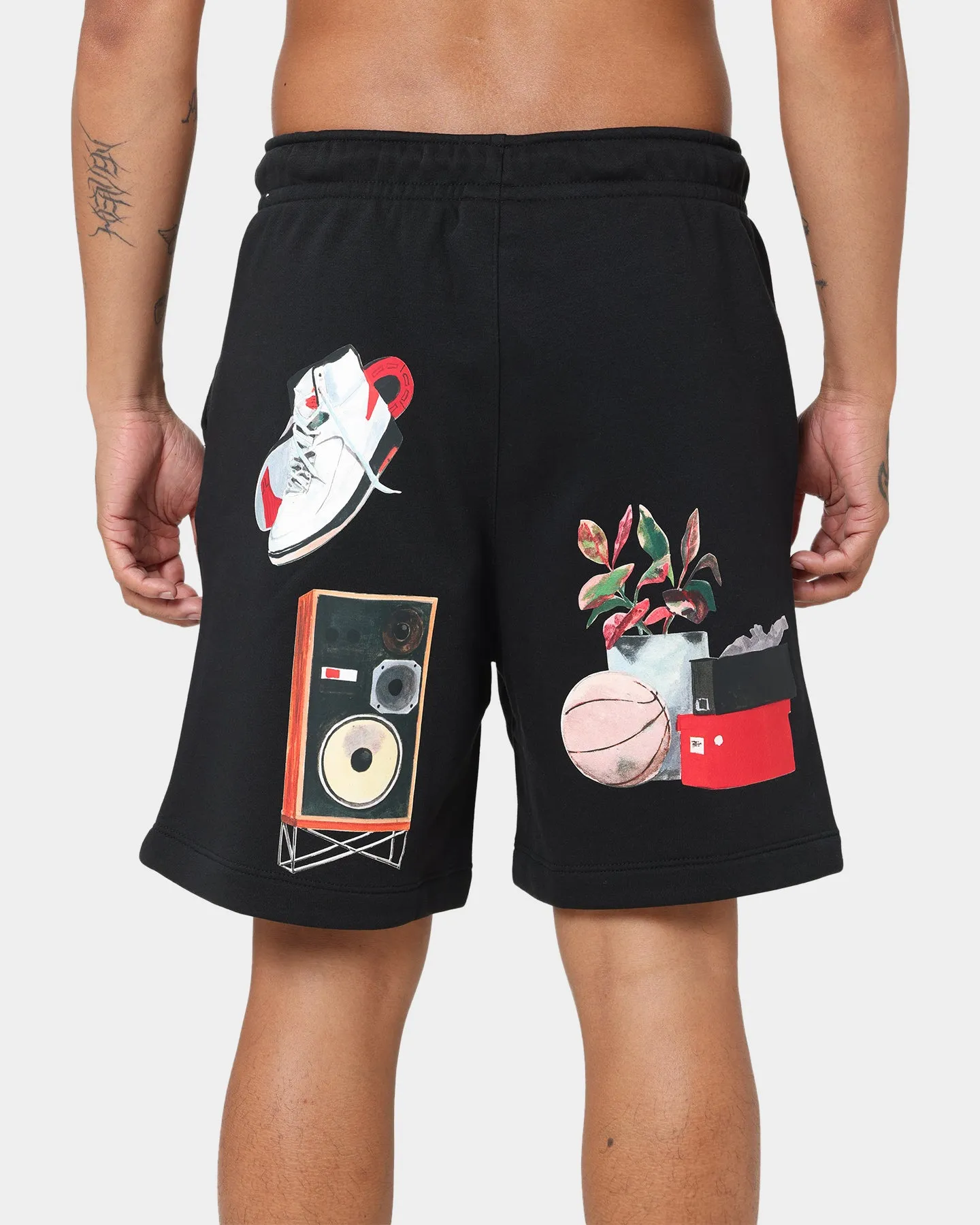 Jordan Flight Artist Series Fleece Shorts Black/Sail
