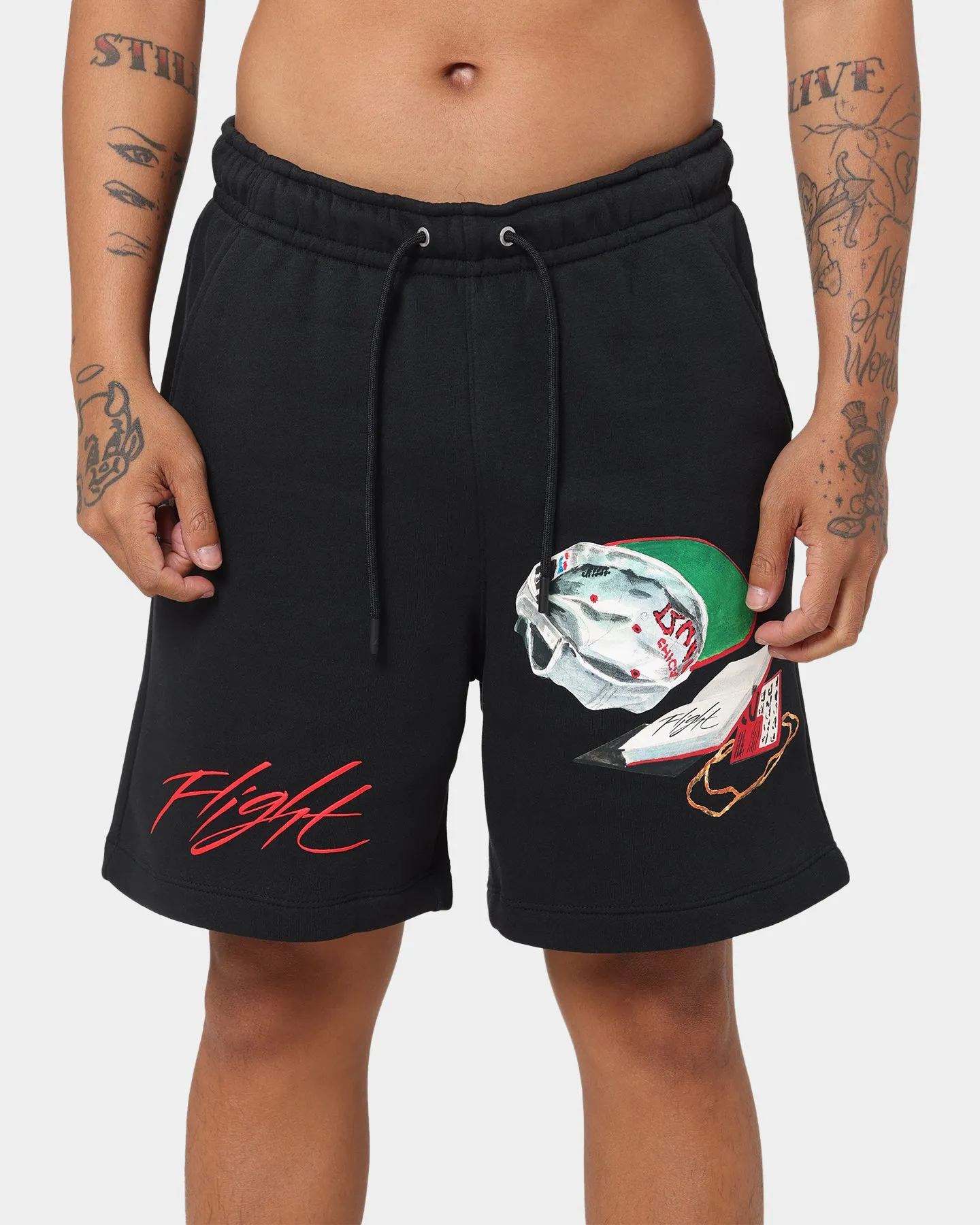 Jordan Flight Artist Series Fleece Shorts Black/Sail