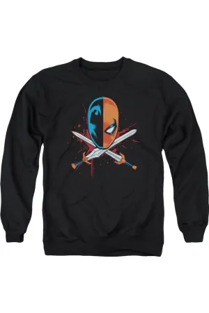 Justice League of America Crossed Swords Adult Crewneck Sweatshirt
