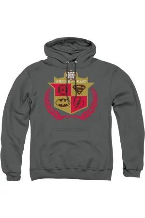 Justice League of America Defenders Adult Pull Over Hoodie / Hooded Sweatshirt
