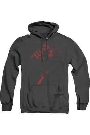 Justice League of America Flash Darkness Adult Heather Hoodie / Hooded Sweatshirt