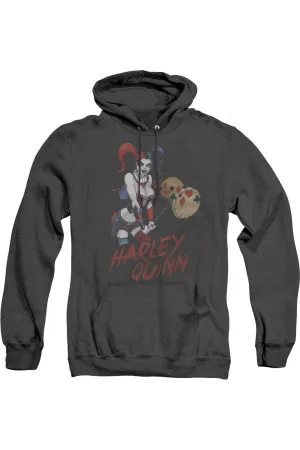 Justice League of America Harley Hammer Adult Heather Hoodie / Hooded Sweatshirt