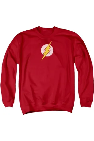 Justice League of America Rough Flash Adult Crewneck Sweatshirt