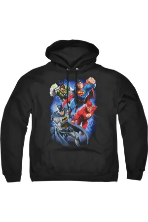 Justice League of America Storm Makers Adult Pull Over Hoodie / Hooded Sweatshirt