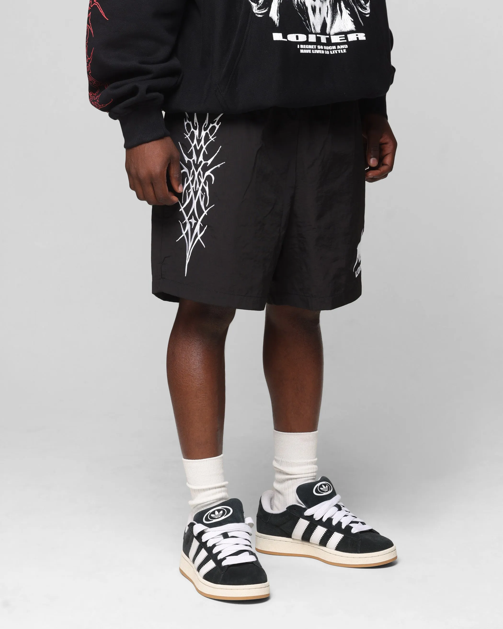 Loiter Cyber Beach Shorts Black