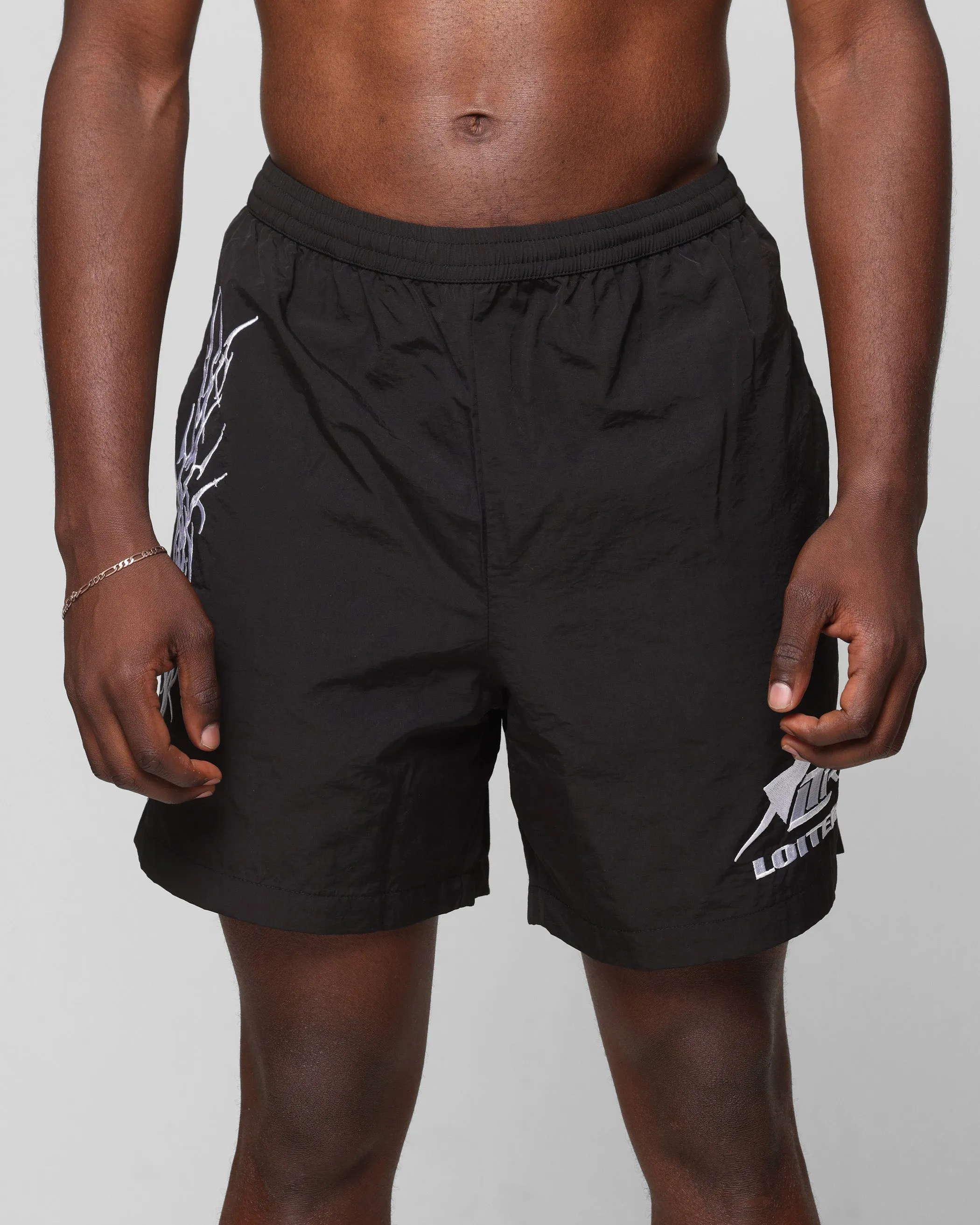 Loiter Cyber Beach Shorts Black