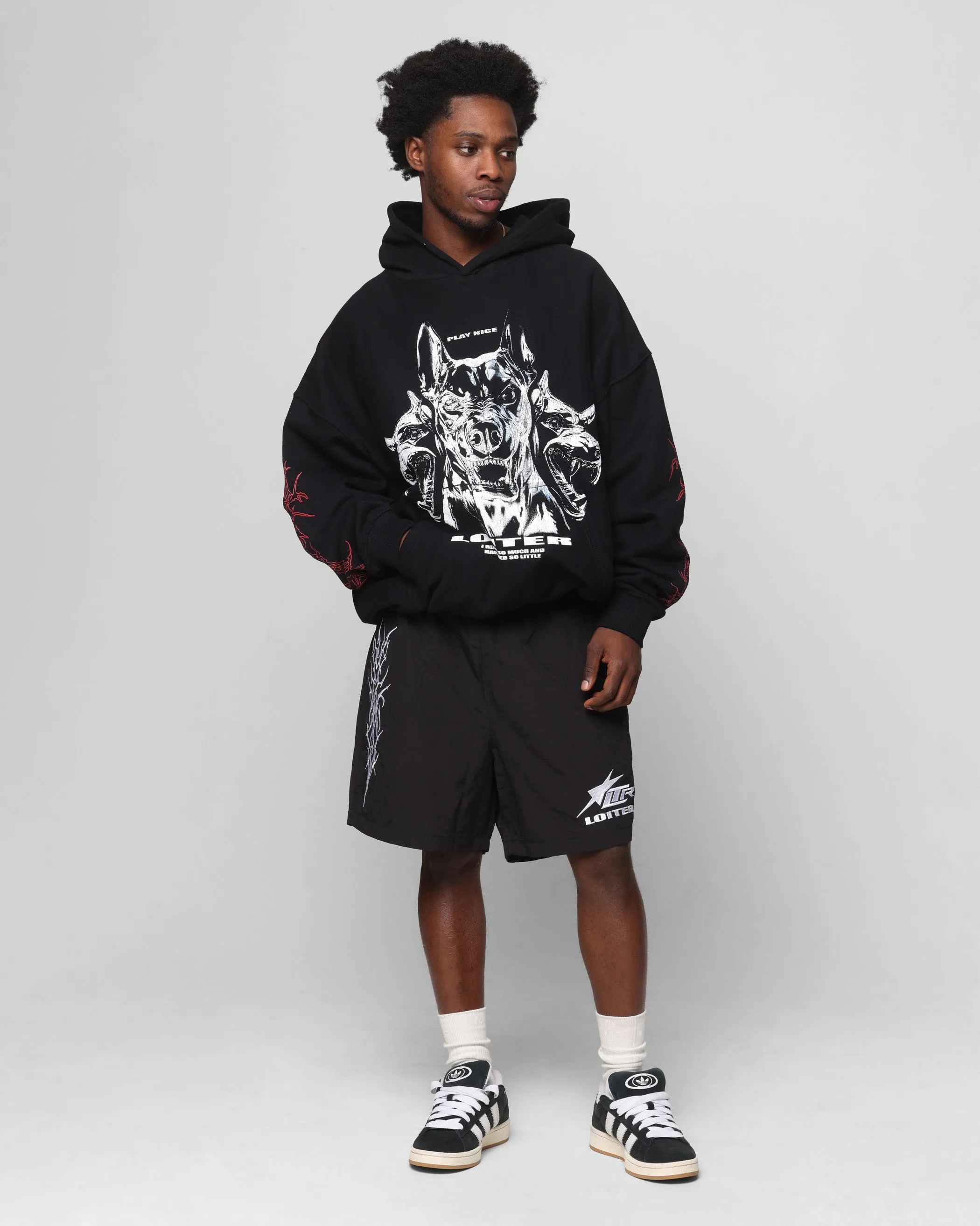 Loiter Cyber Beach Shorts Black