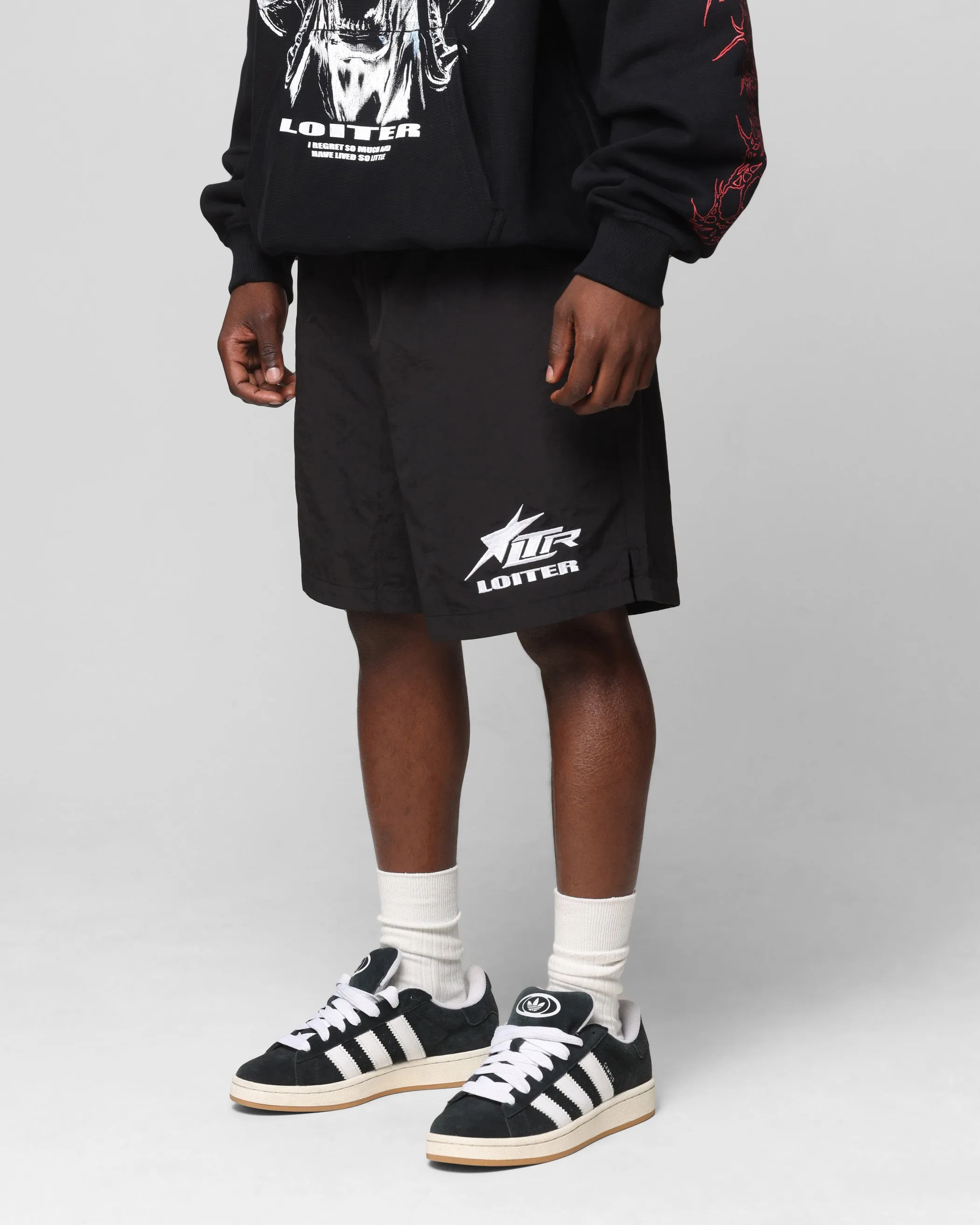 Loiter Cyber Beach Shorts Black