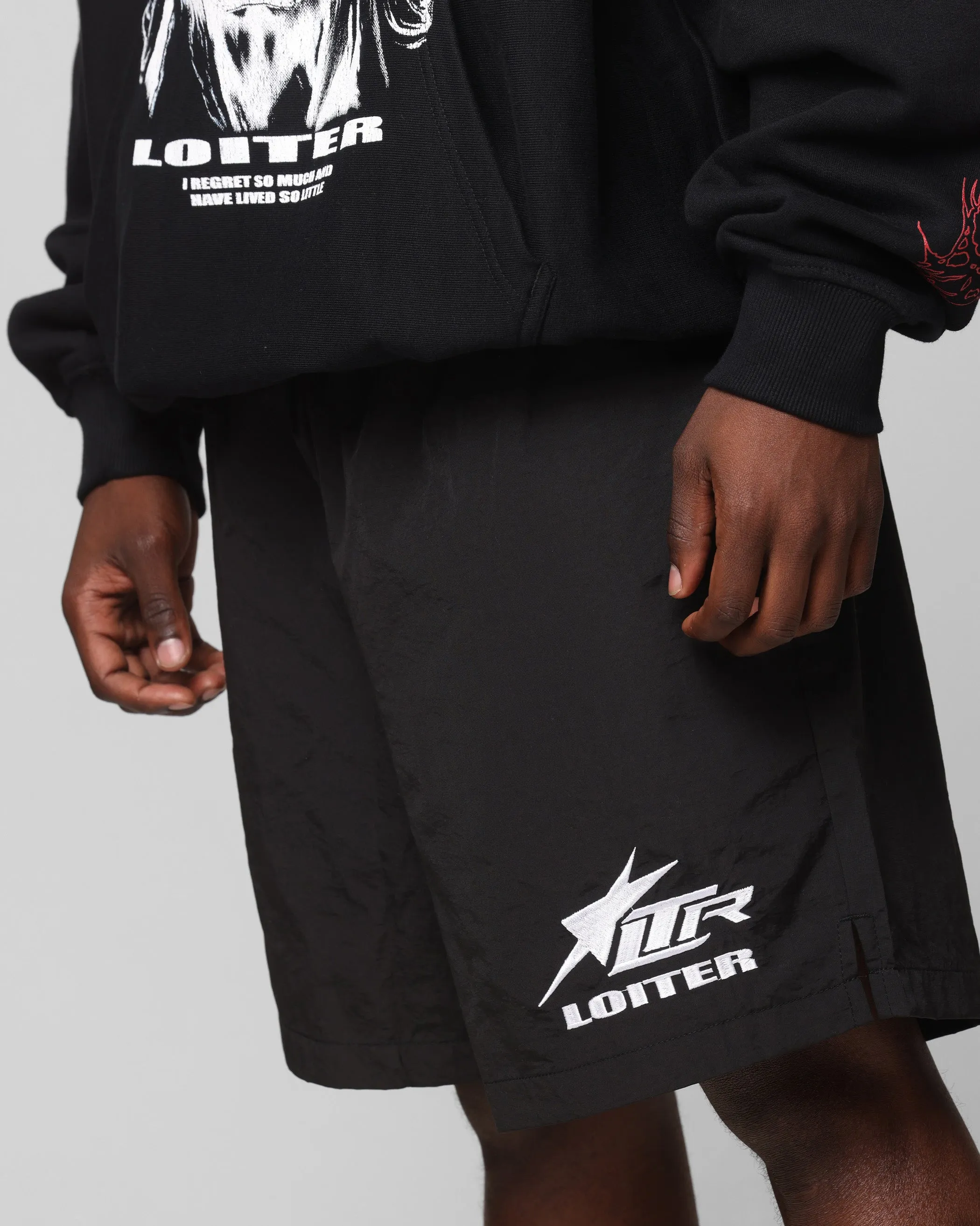 Loiter Cyber Beach Shorts Black