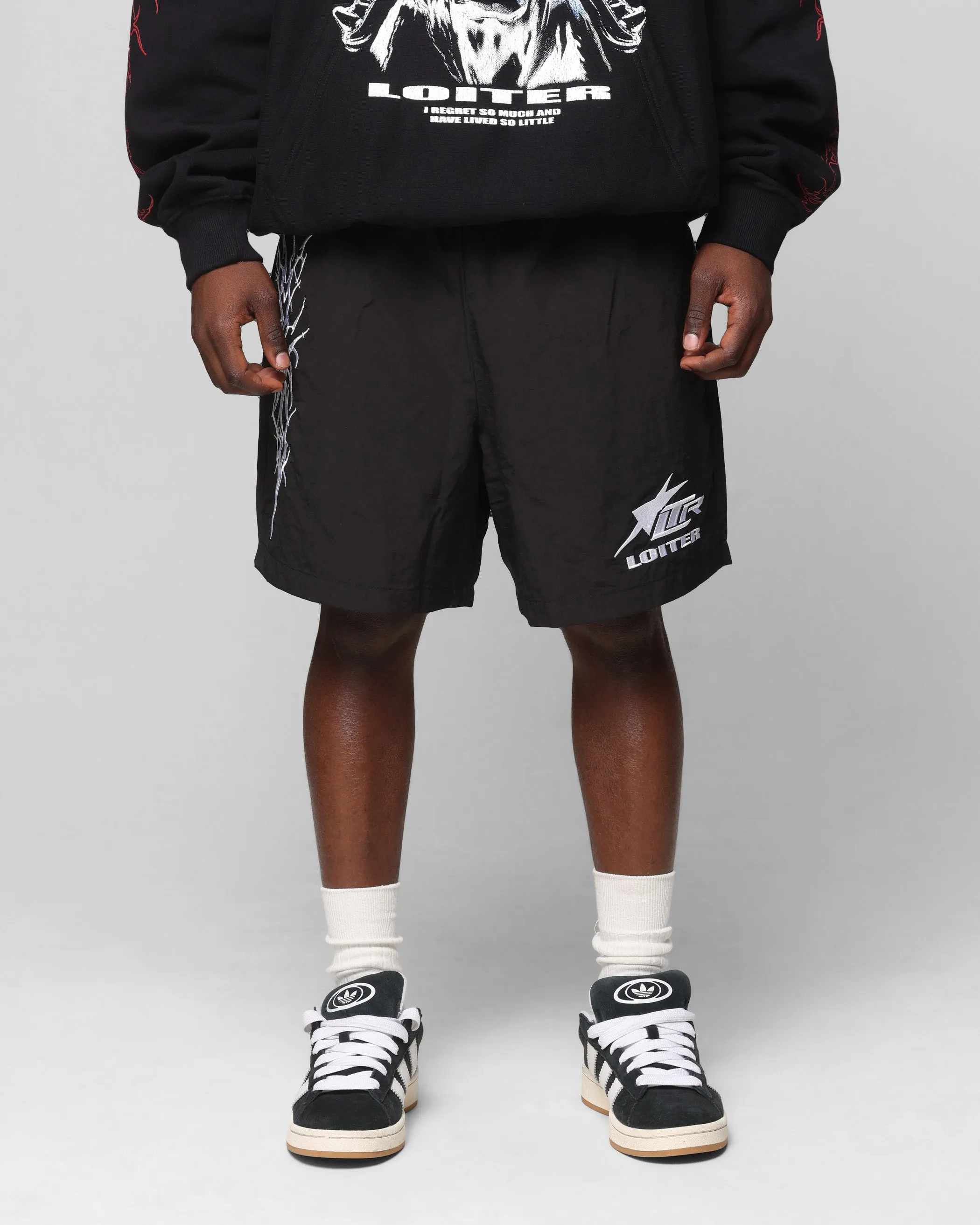 Loiter Cyber Beach Shorts Black