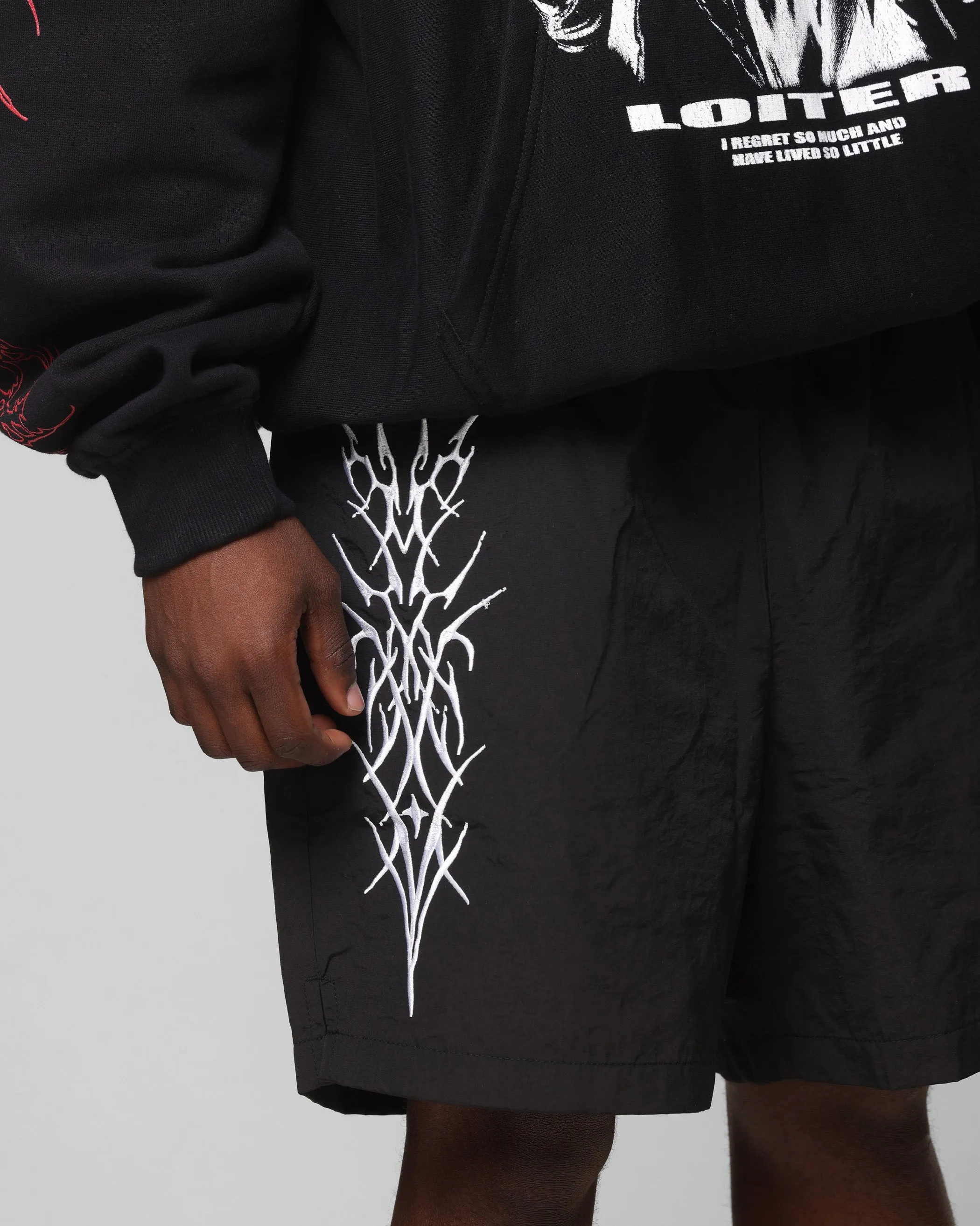 Loiter Cyber Beach Shorts Black