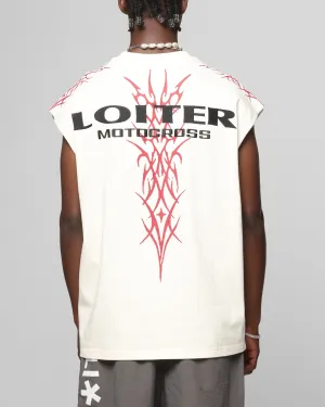 Loiter Cyber Muscle T-Shirt Off White