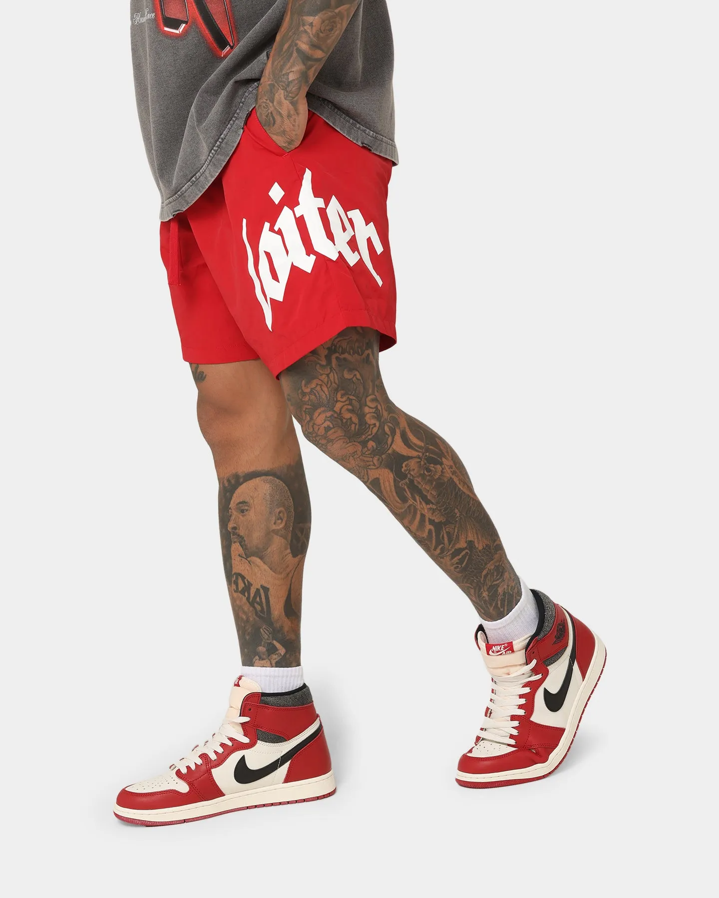 Loiter Drago Walk Shorts Red