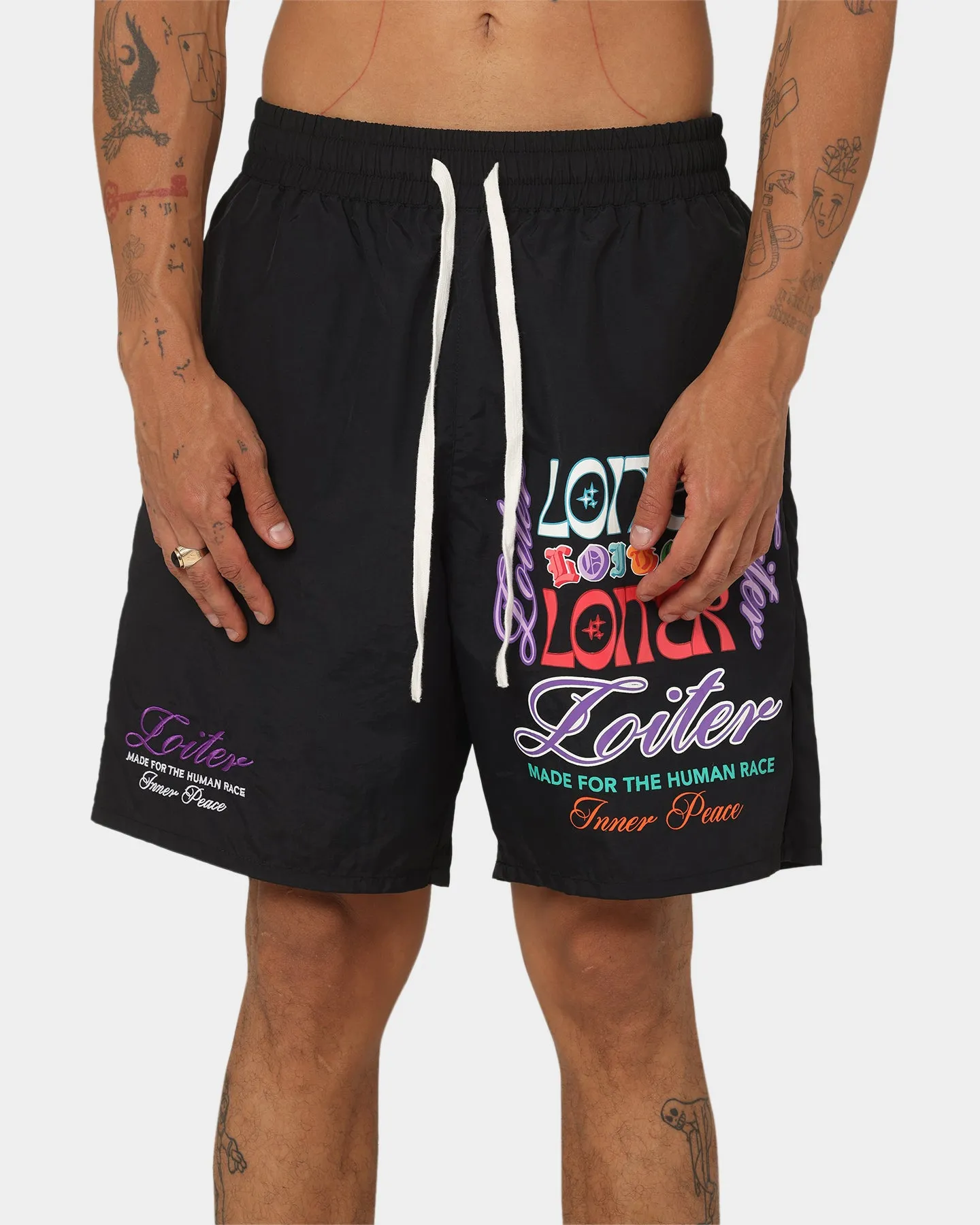 Loiter Forbidden Walk Shorts Black