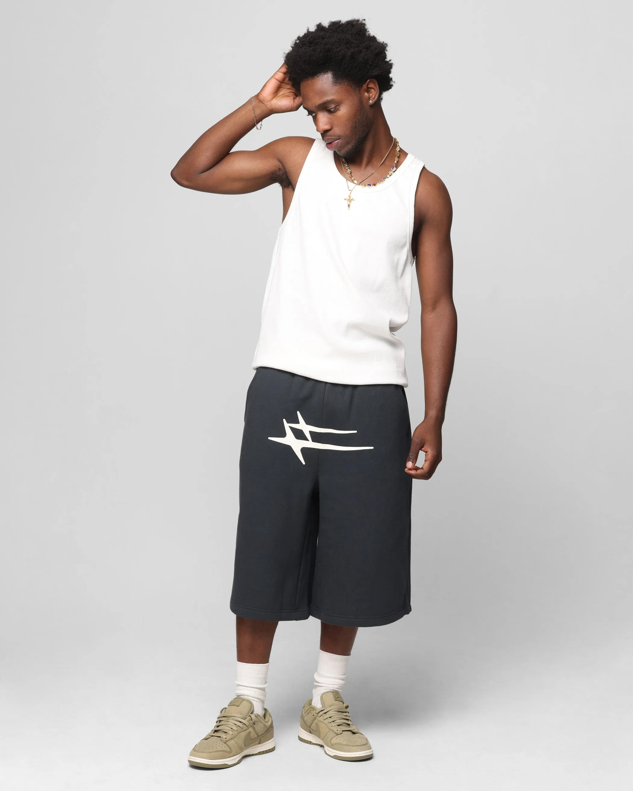 Loiter Hybrid Premium Shorts Charcoal