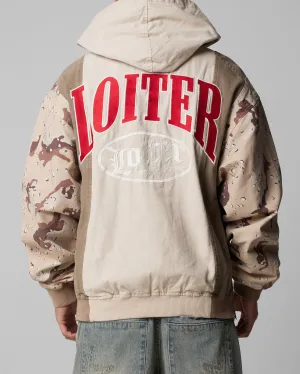 Loiter Splinter Hoodie Desert Camo