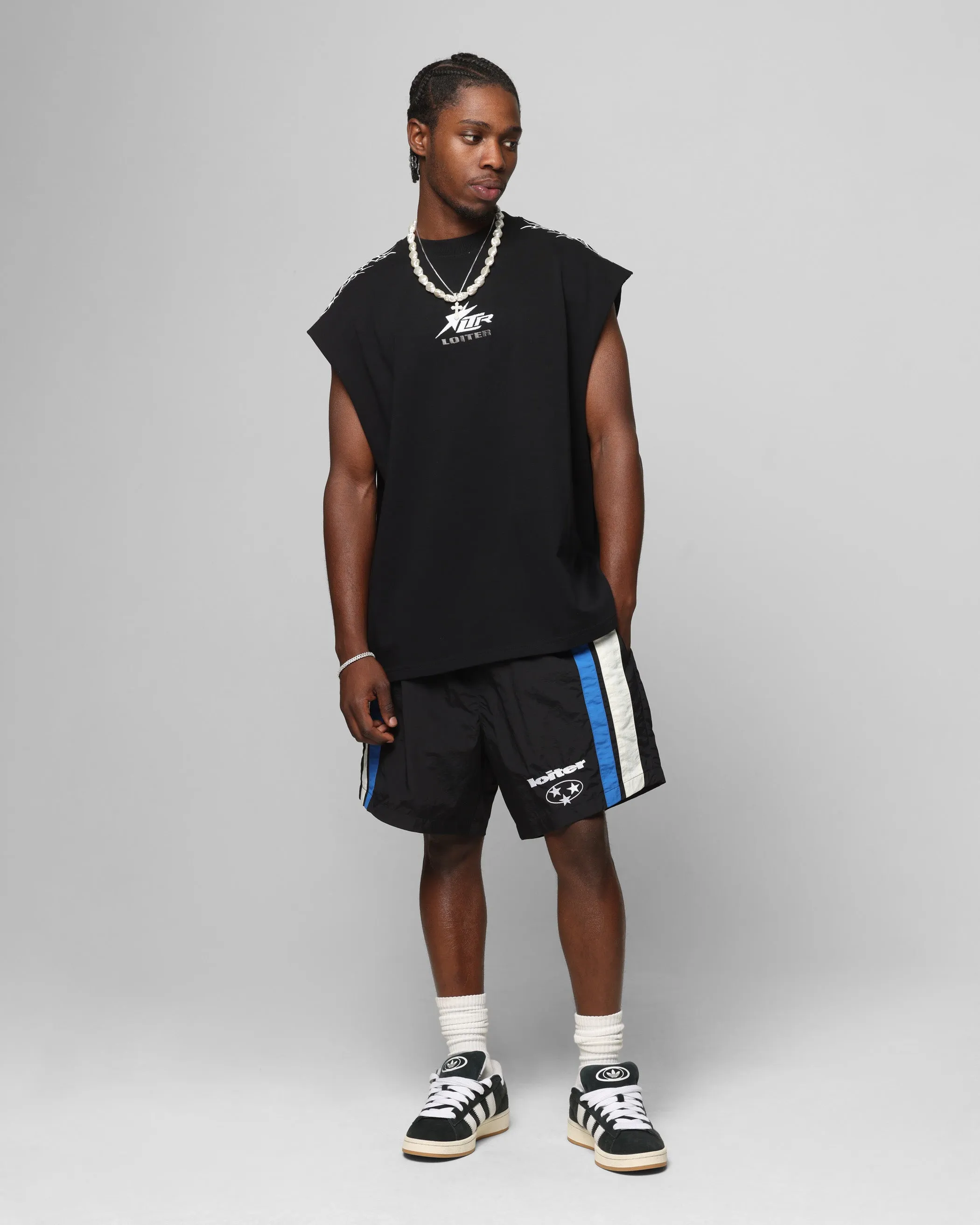 Loiter Trackstar Walk Shorts Black