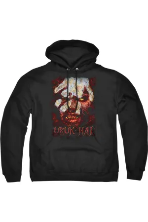 Lord Of The Rings Uruk Hai Adult Pull Over Hoodie / Hooded Sweatshirt