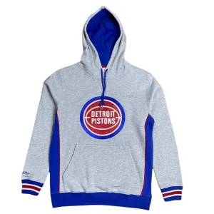 Men's Nba Detroit Pistons Premium Fleece Hoodie In Grey/royal