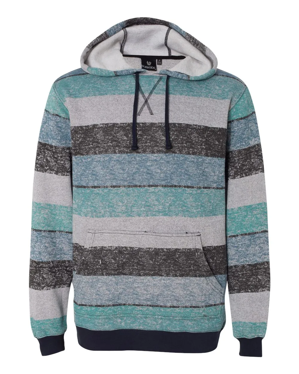 Men's Printed Stripes Fleece Sweatshirt