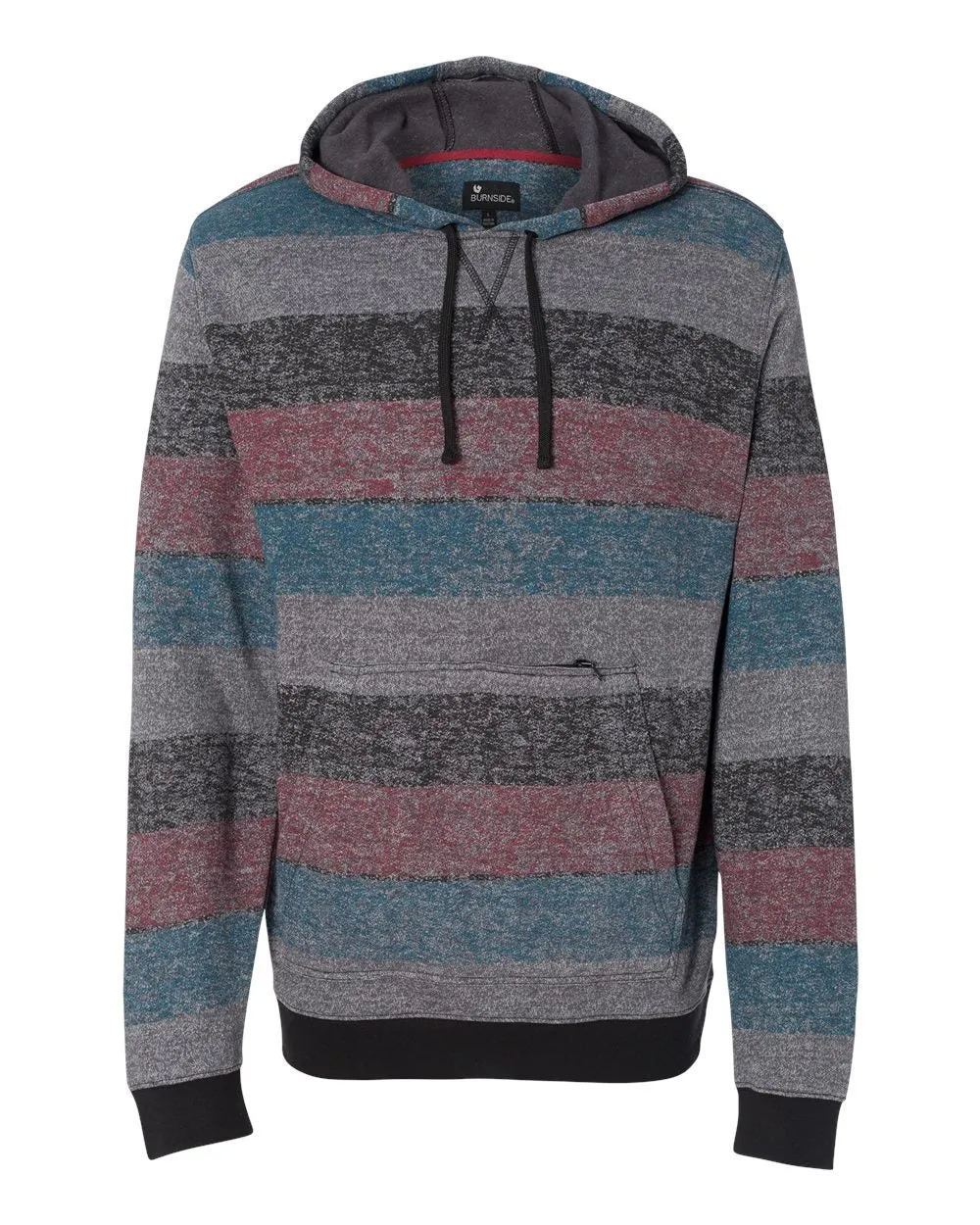 Men's Printed Stripes Fleece Sweatshirt