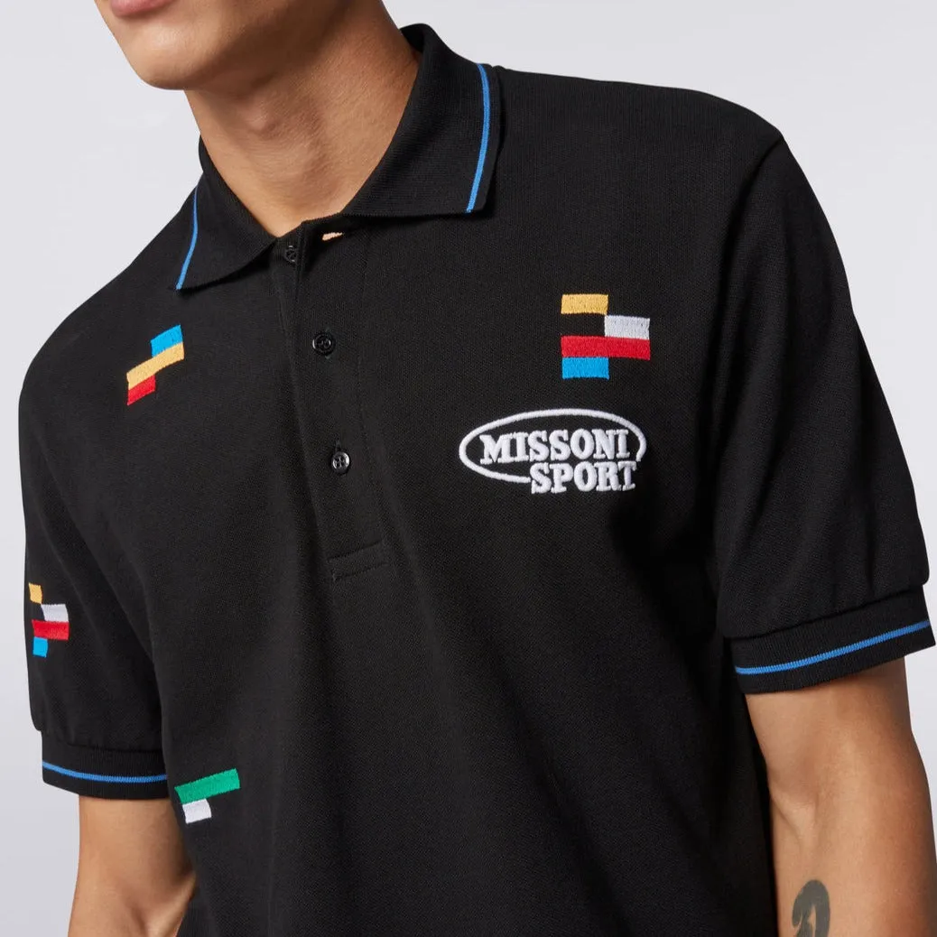 Missoni Sport Embroidered Polo Shirt