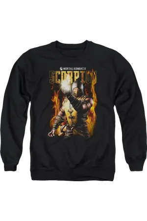 Mortal Kombat Scorpion Adult Crewneck Sweatshirt