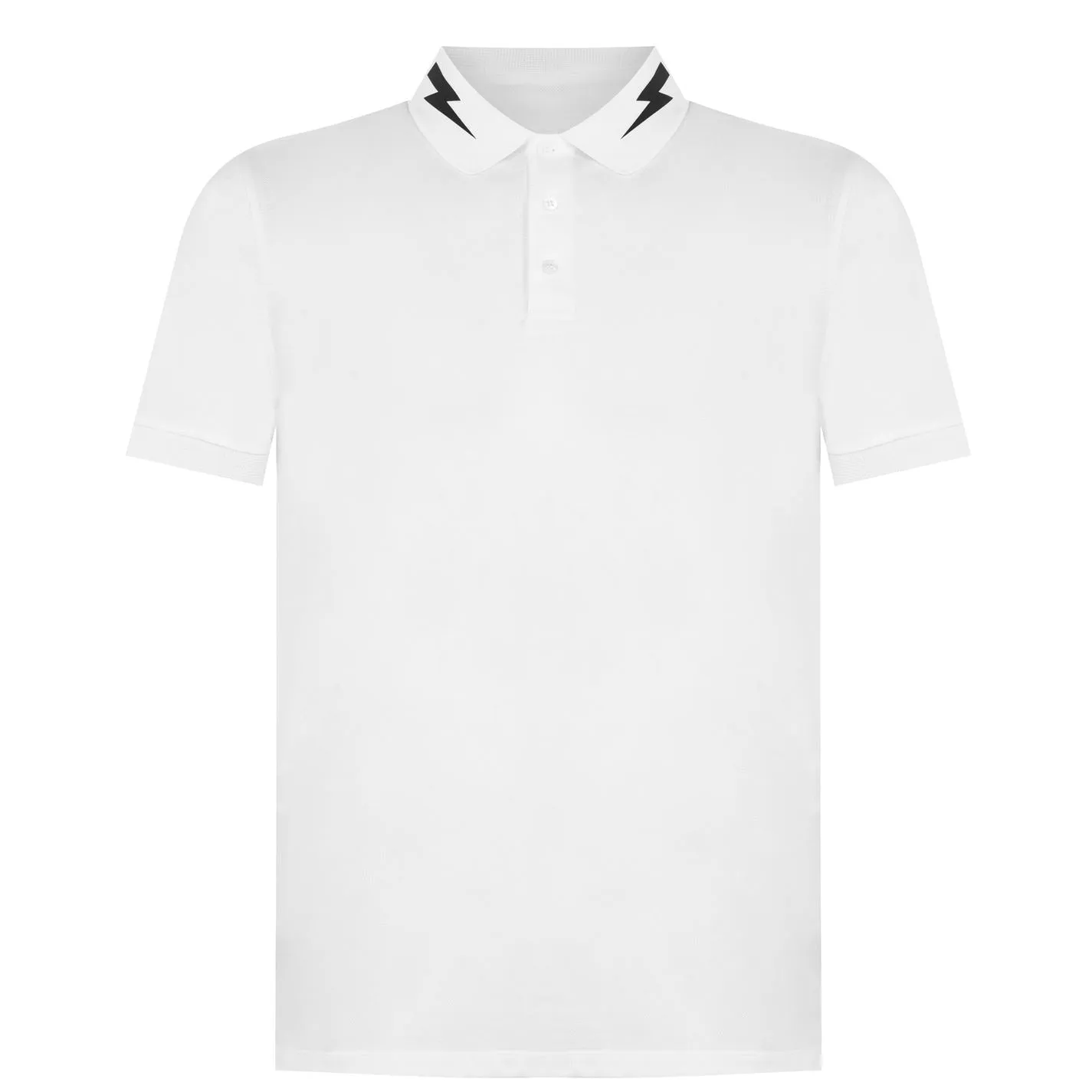 Neil Barrett Black Bolt Polo Shirt