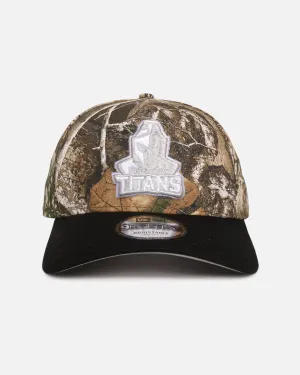 New Era Gold Coast Titans'NRL Real Tree' 9FORTY A-Frame Snapback Real Tree Camo