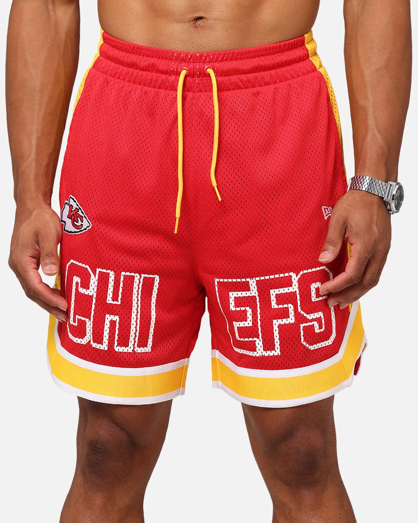 New Era Kansas City Chiefs NFL Graphic Shorts Front Door Red