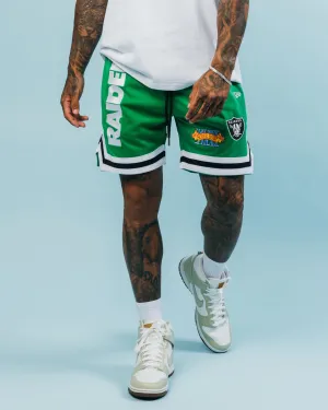 New Era Las Vegas Raiders 'Tropical Punch Script Pack' Mesh Shorts Lucky Green