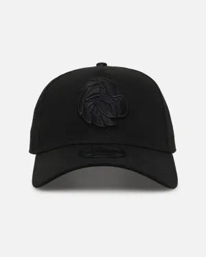 New Era Manly Warringah Sea Eagles 'Black On Black' 9FORTY A-Frame Snapback Black
