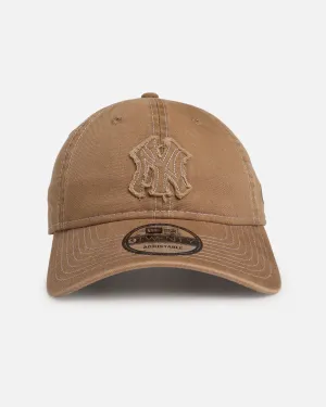 New Era New York Yankees 'Frayed' 9TWENTY Strapback Khaki