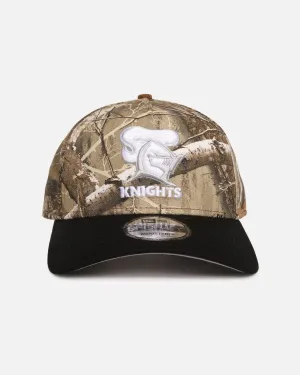 New Era Newcastle Knights 'NRL Real Tree' 9FORTY A-Frame Snapback Real Tree Camo