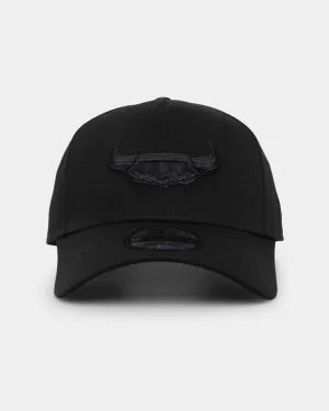 New Era North Queensland Cowboys 'Black On Black' 9FORTY A-Frame Snapback Black