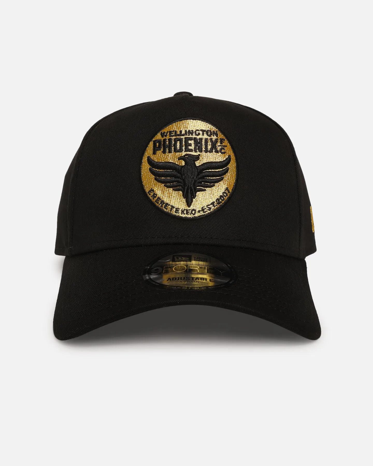 New Era Wellington Phoenix FC 'A-League Exculsive' 9FORTY A-Frame Snapback Black/Gold