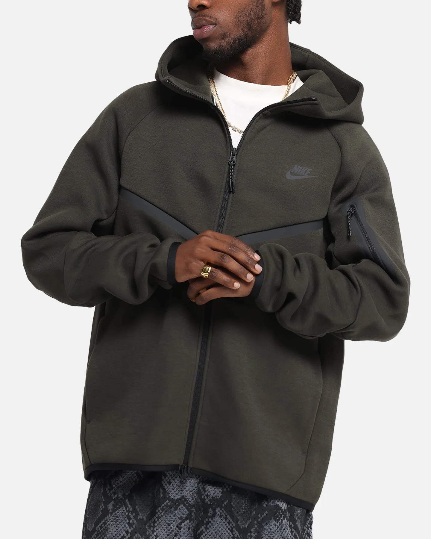 Nike Sportswear Tech Fleece Windrunner Full-Zip Hoodie Jacket Black